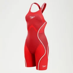 Combinaison partielle dos ouvert Femme Fastskin LZR Pure Intent 2.0 Rouge/Blanc