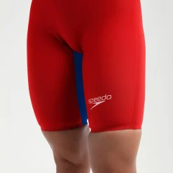 Combinaison partielle dos ouvert Femme Fastskin LZR Pure Valor 2.0 Rouge/Bleu