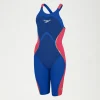 Combinaison partielle Femme LZR Pure Intent dos ouvert bleu/rouge