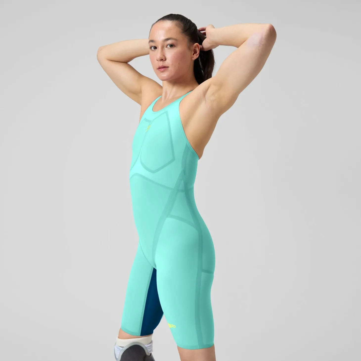 Combinaison partielle Femme LZR Pure Valor dos fermé 2.0 turquoise
