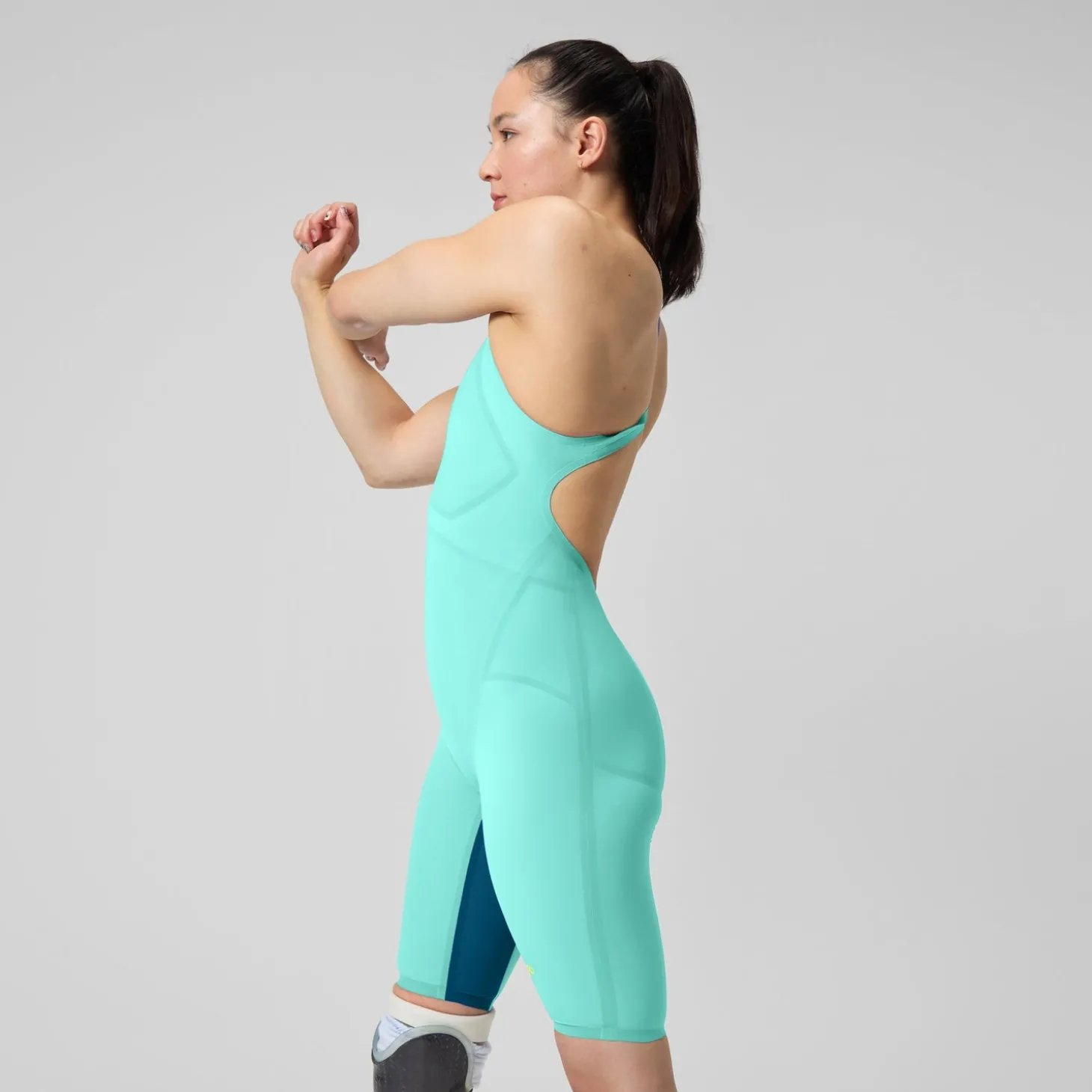 Combinaison partielle Femme LZR Pure Valor dos ouvert 2.0 turquoise