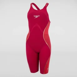 Combinaison partielle Femme LZR Pure Intent dos fermé rouge