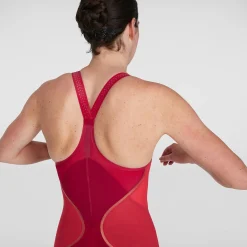 Combinaison partielle Femme LZR Pure Intent dos fermé rouge