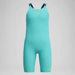 Combinaison partielle Fille Max Fastskin Endurance+ dos ouvert turquoise