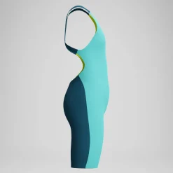 Combinaison partielle Fille Max Fastskin Endurance+ dos ouvert turquoise