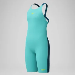 Combinaison partielle Fille Max Fastskin Endurance+ dos ouvert turquoise
