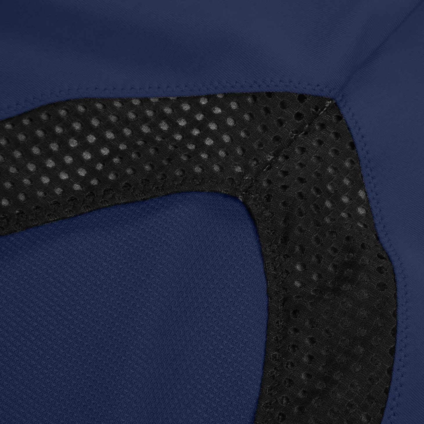 Crop top uni avec maille filet pour Femmes Bleu céruléen