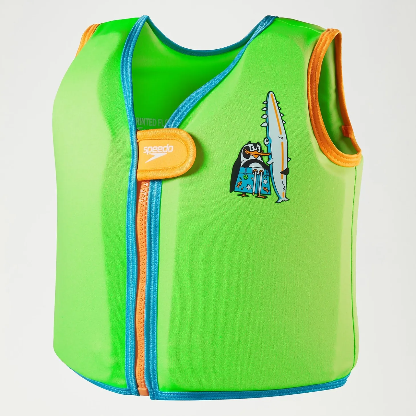 Gilet de flottaison Bébé Learn to Swim Chima le pingouin africain vert