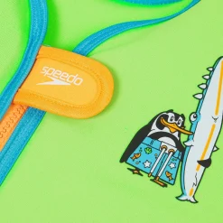 Gilet de flottaison Bébé Learn to Swim Chima le pingouin africain vert
