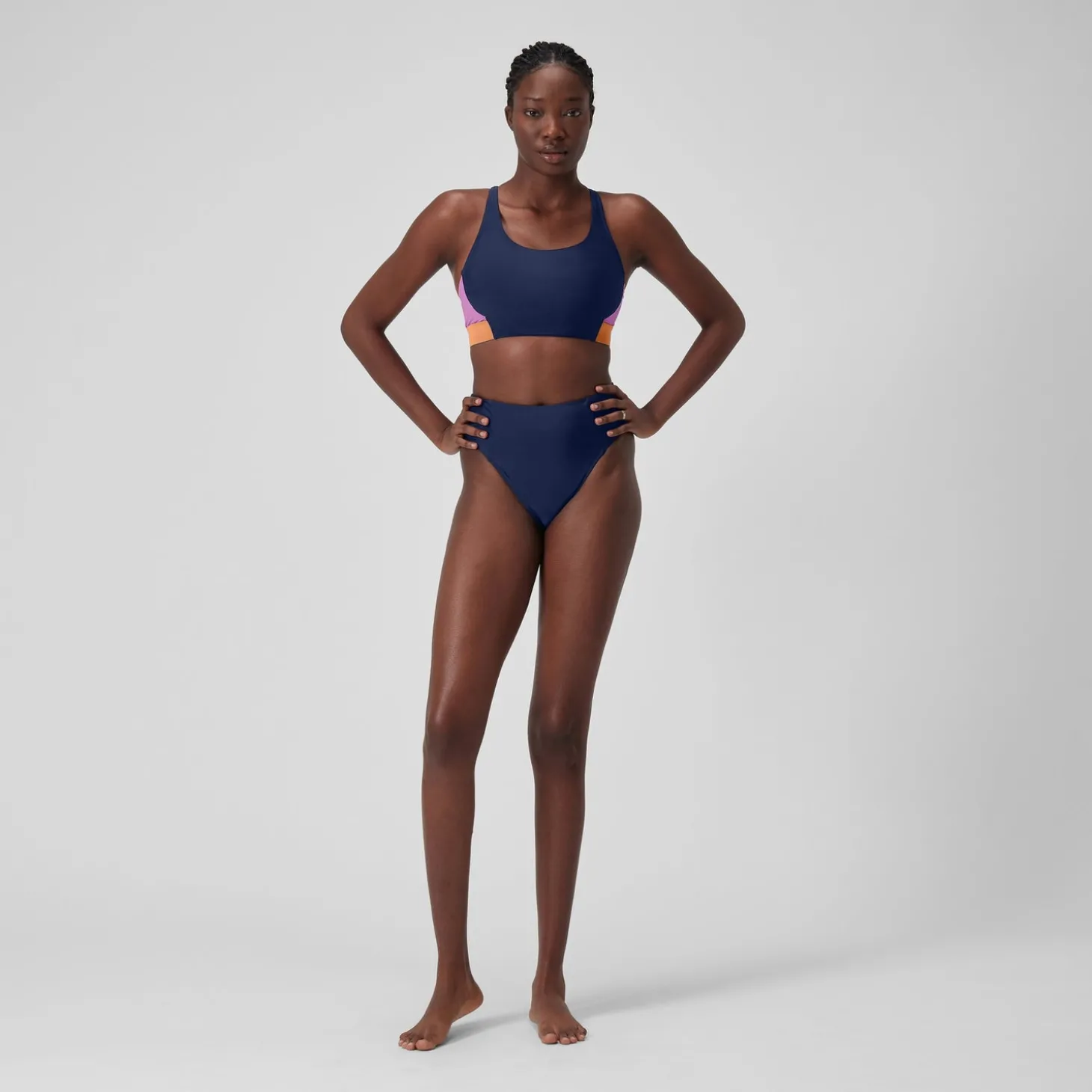 Haut color-block pour Femmes Bleu céruléen
