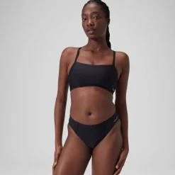 Haut court dos nageur Femme Gris foncé