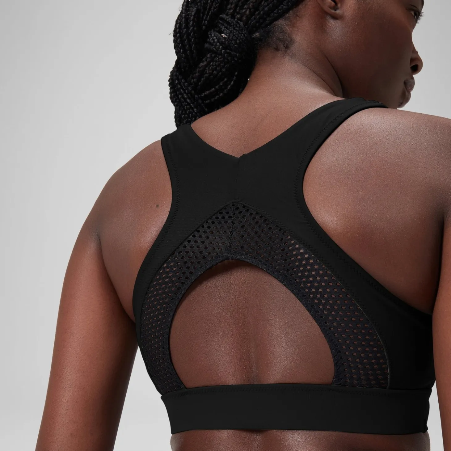 Haut court ras de cou uni Femme Gris foncé