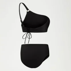 Haut de bikini asymétrique Femme effet galbant noir