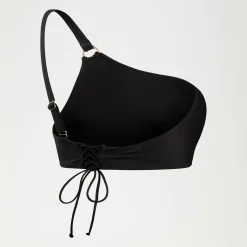 Haut de bikini asymétrique Femme effet galbant noir