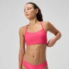 Haut de bikini Femme Solid Racerback rouge