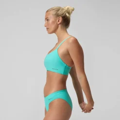 Haut de bikini Femme Solid Racerback turquoise