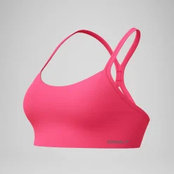 Haut de bikini Femme Solid Racerback rouge