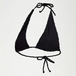 Haut de bikini FLU3NTE triangle en tissu éponge gris