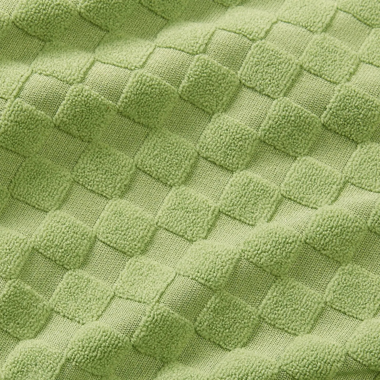 Haut de bikini FLU3NTE triangle en tissu éponge vert