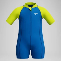 Haut et short de protection solaire Garçon Learn to Swim bleu