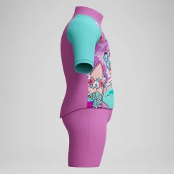 Haut et short de protection solaire Bébé Learn to Swim rose