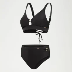 Haut Femme effet galbant Triangle noir
