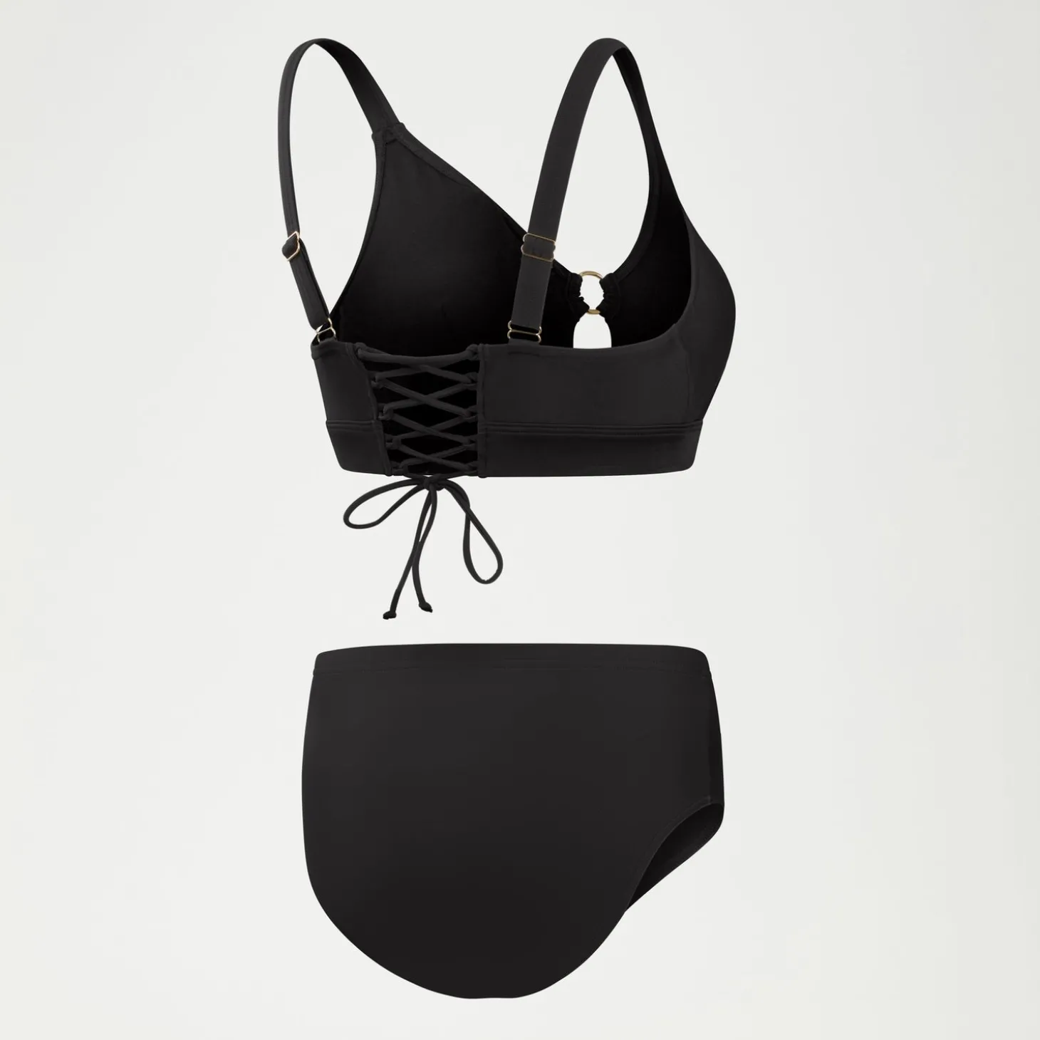 Haut Femme effet galbant Triangle noir