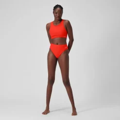 Haut uni à col montant avec maille filet pour Femmes Dragon Fire