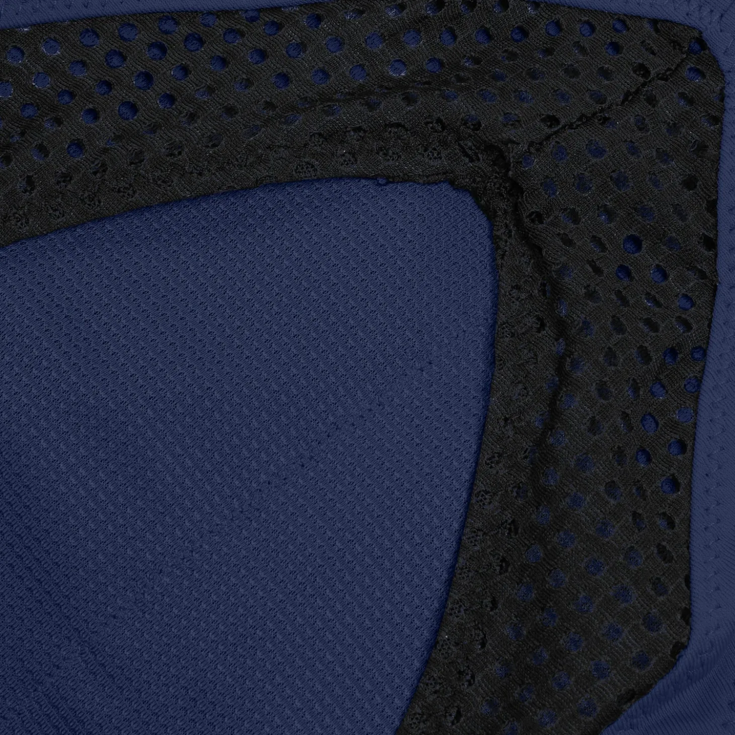Haut uni à col montant avec maille filet pour Femmes Bleu céruléen