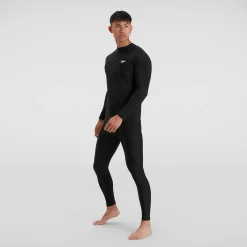 Haut zippé Homme à manches longues Essential noir