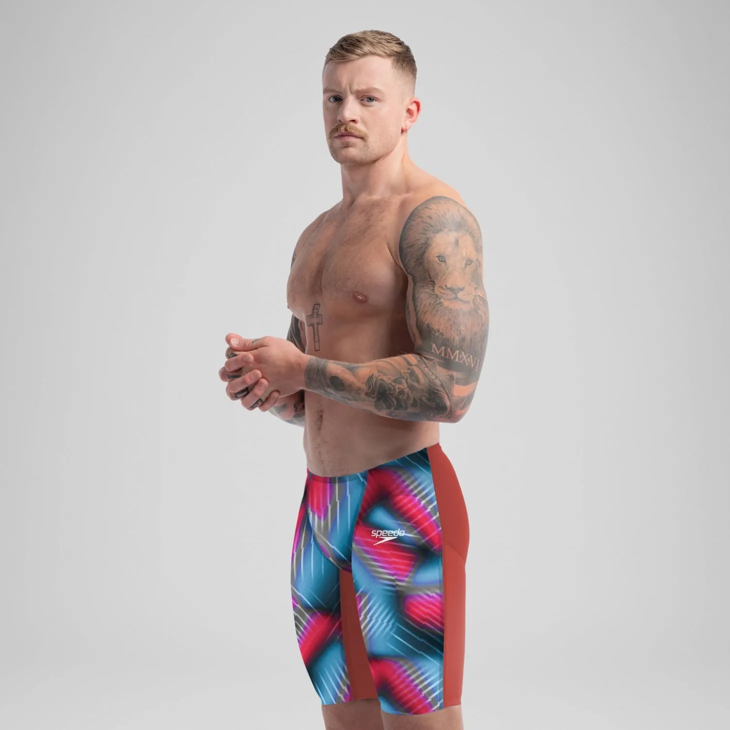 Jammer - Fastskin LZR Pure Valor 2.0 pour Hommes Bleu/Rouge