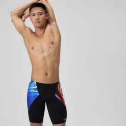 Jammer Homme Club Training V-Cut imprimé bleu marine/rouge