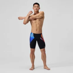 Jammer Homme Club Training V-Cut imprimé bleu marine/rouge