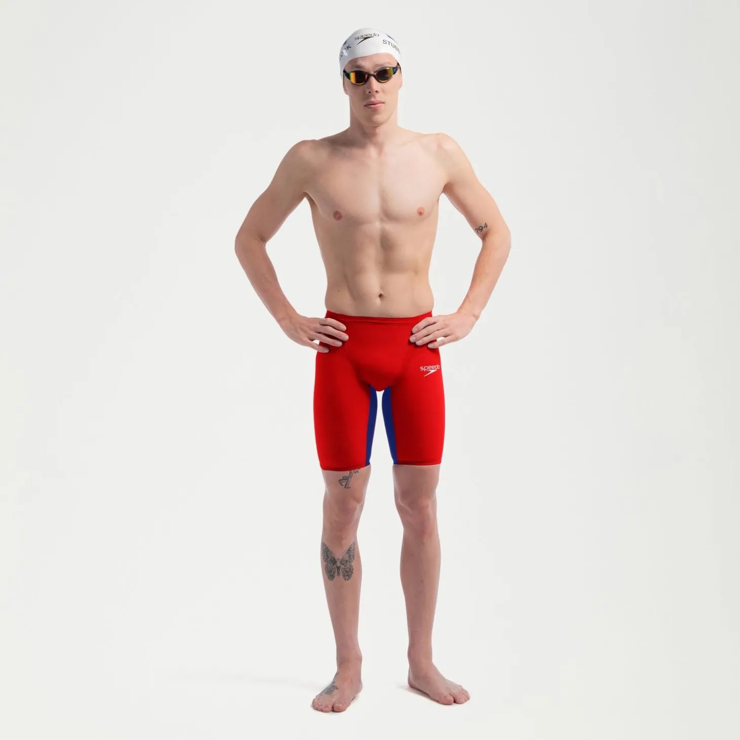 Jammer Homme Fastskin LZR Pure Valor 2.0 Rouge/Bleu