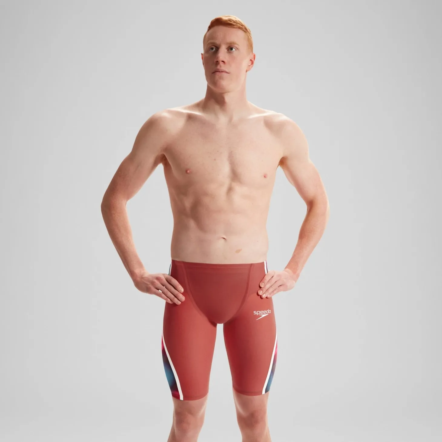 Jammer taille haute - Fastskin LZR Pure Intent 2.0 pour Hommes Bleu/Rouge