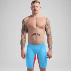 Jammer taille haute - Fastskin LZR Pure Valor 2.0 pour Hommes Bleu/Rouge