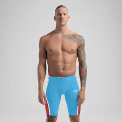 Jammer taille haute - Fastskin LZR Pure Intent 2.0 pour Hommes Bleu/Rouge