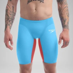 Jammer taille haute - Fastskin LZR Pure Valor 2.0 pour Hommes Bleu/Rouge