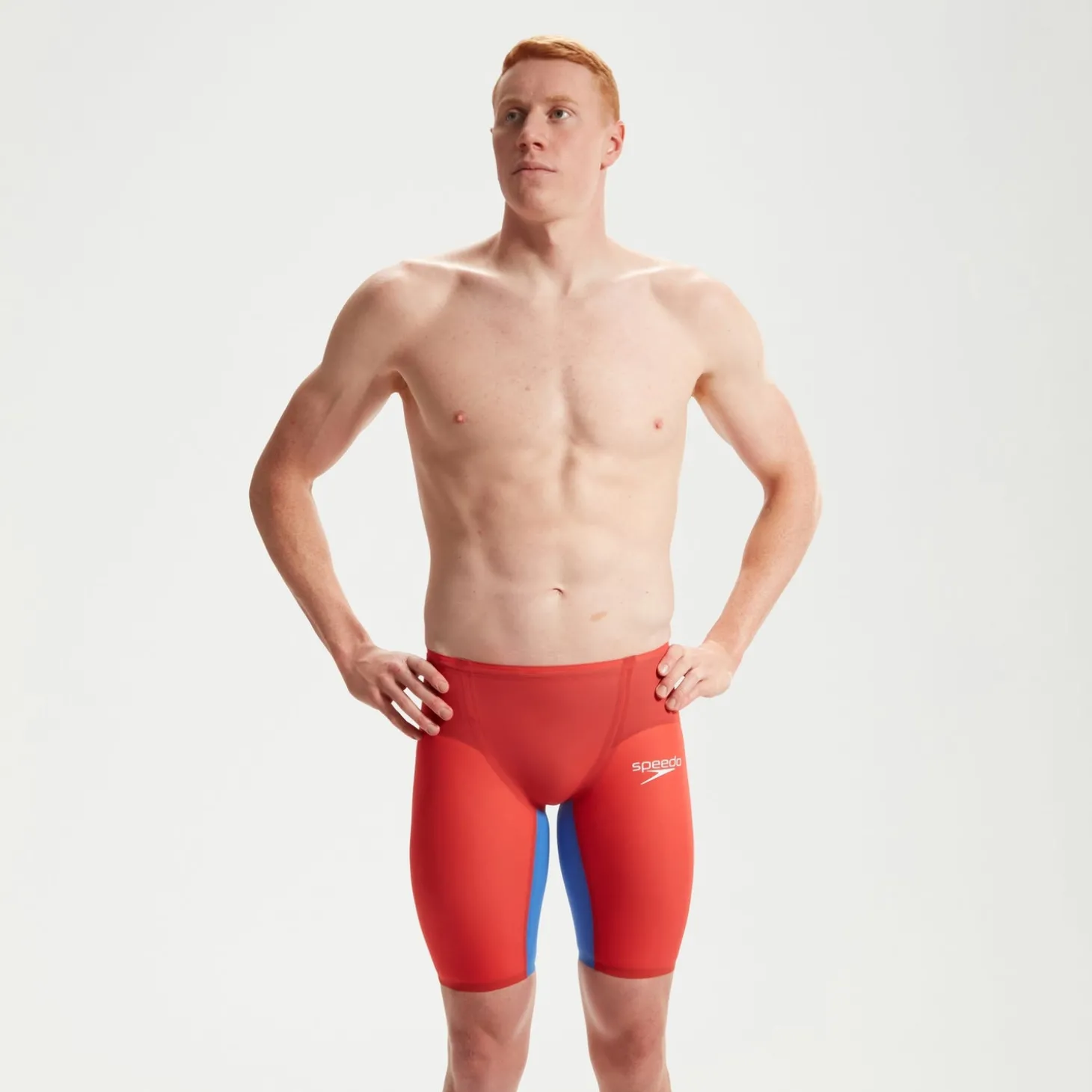 Jammer taille haute Homme Fastskin LZR Pure Valor 2.0 Rouge/Bleu