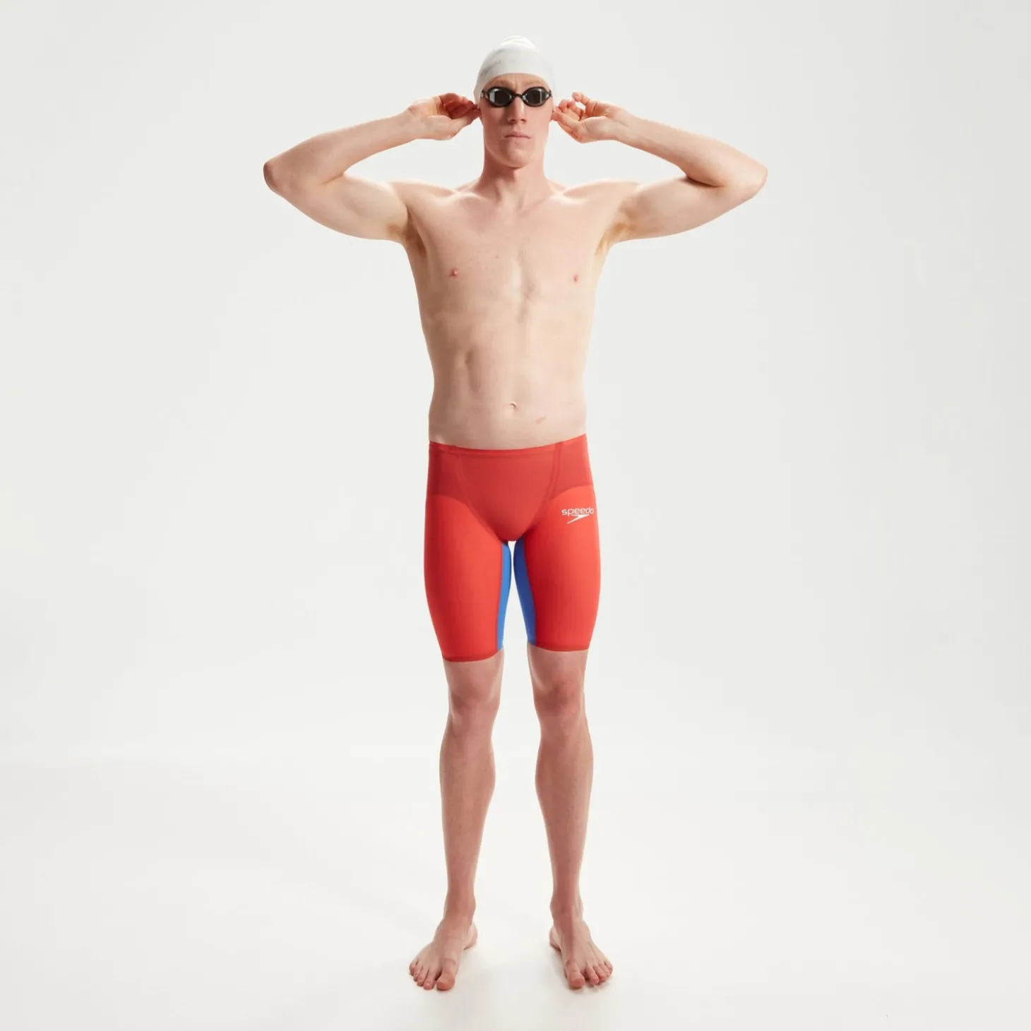 Jammer taille haute Homme Fastskin LZR Pure Valor 2.0 Rouge/Bleu
