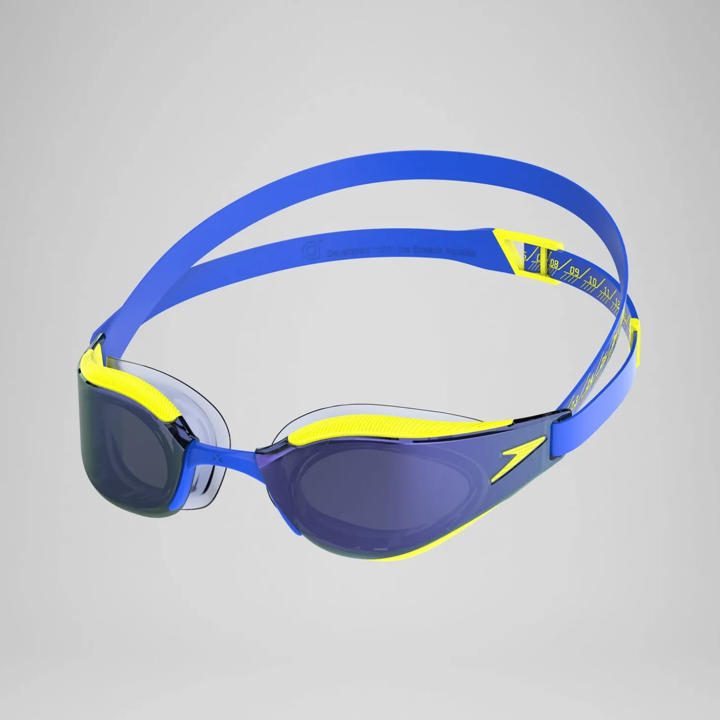Lunettes de natation Adulte Fastskin Hyper Elite Miroir bleu/jaune