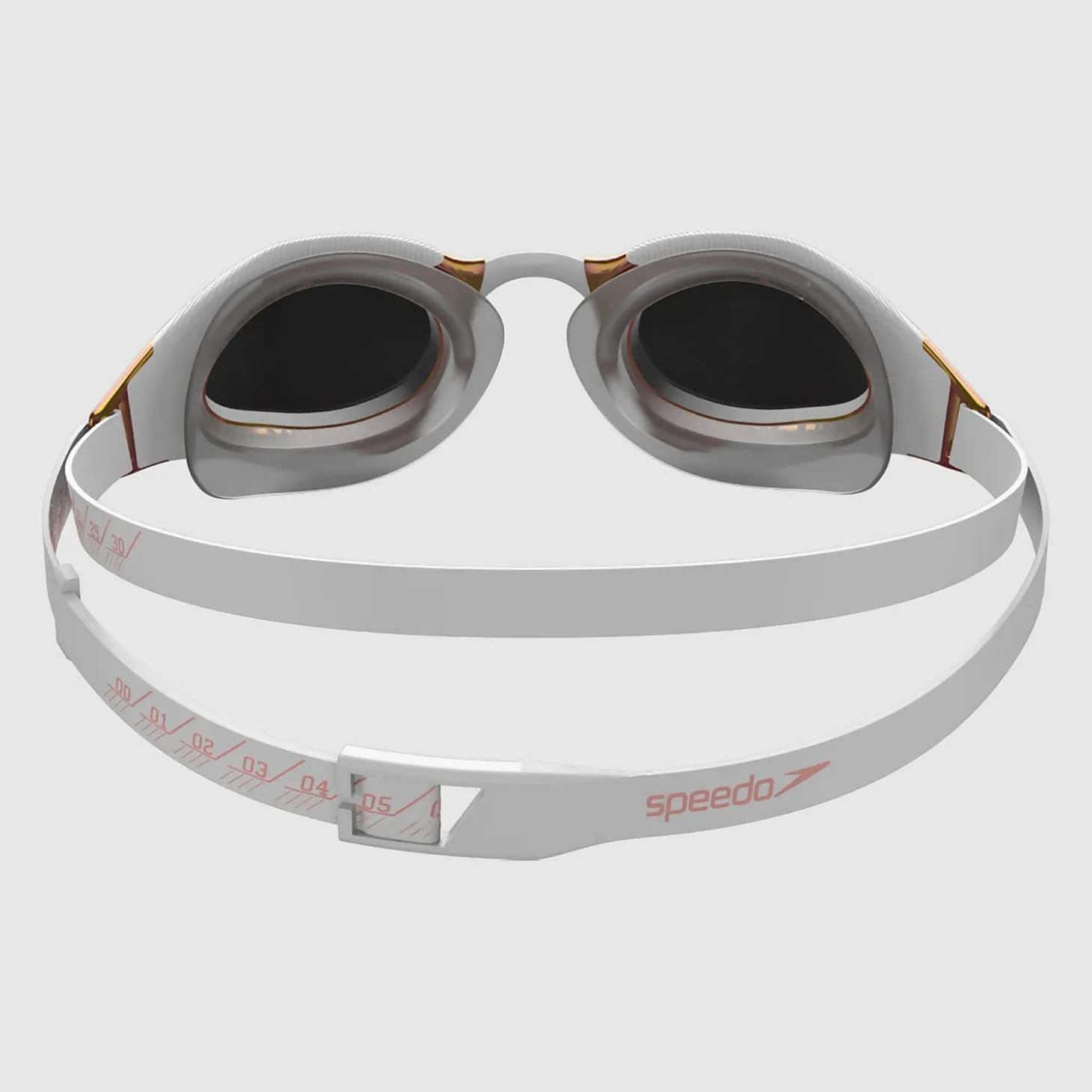 Lunettes de natation Adulte Fastskin Hyper Elite Miroir Blanches