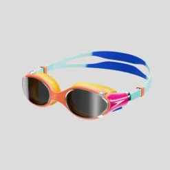 Lunettes de natation Junior Biofuse 2.0 effet miroir bleu/orange