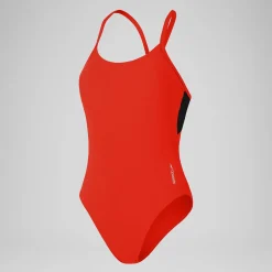 Maillot de bain 1 pièce color-block Racerback pour Femmes Dragon Fire