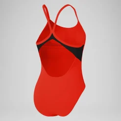 Maillot de bain 1 pièce color-block Racerback pour Femmes Dragon Fire