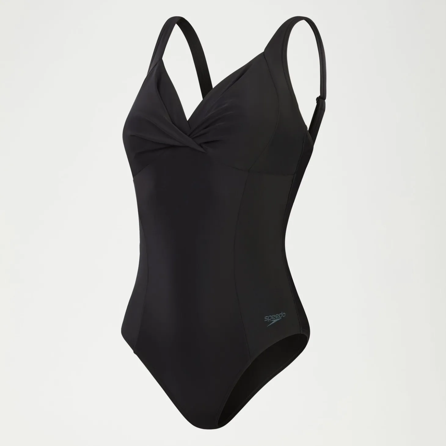 Maillot de bain 1 pièce galbant noué croisé pour Femmes Noir