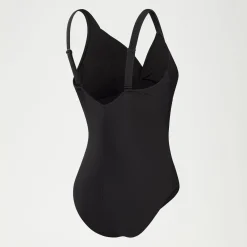 Maillot de bain 1 pièce galbant noué croisé pour Femmes Noir