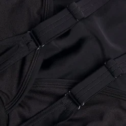 Maillot de bain 1 pièce galbant noué croisé pour Femmes Noir