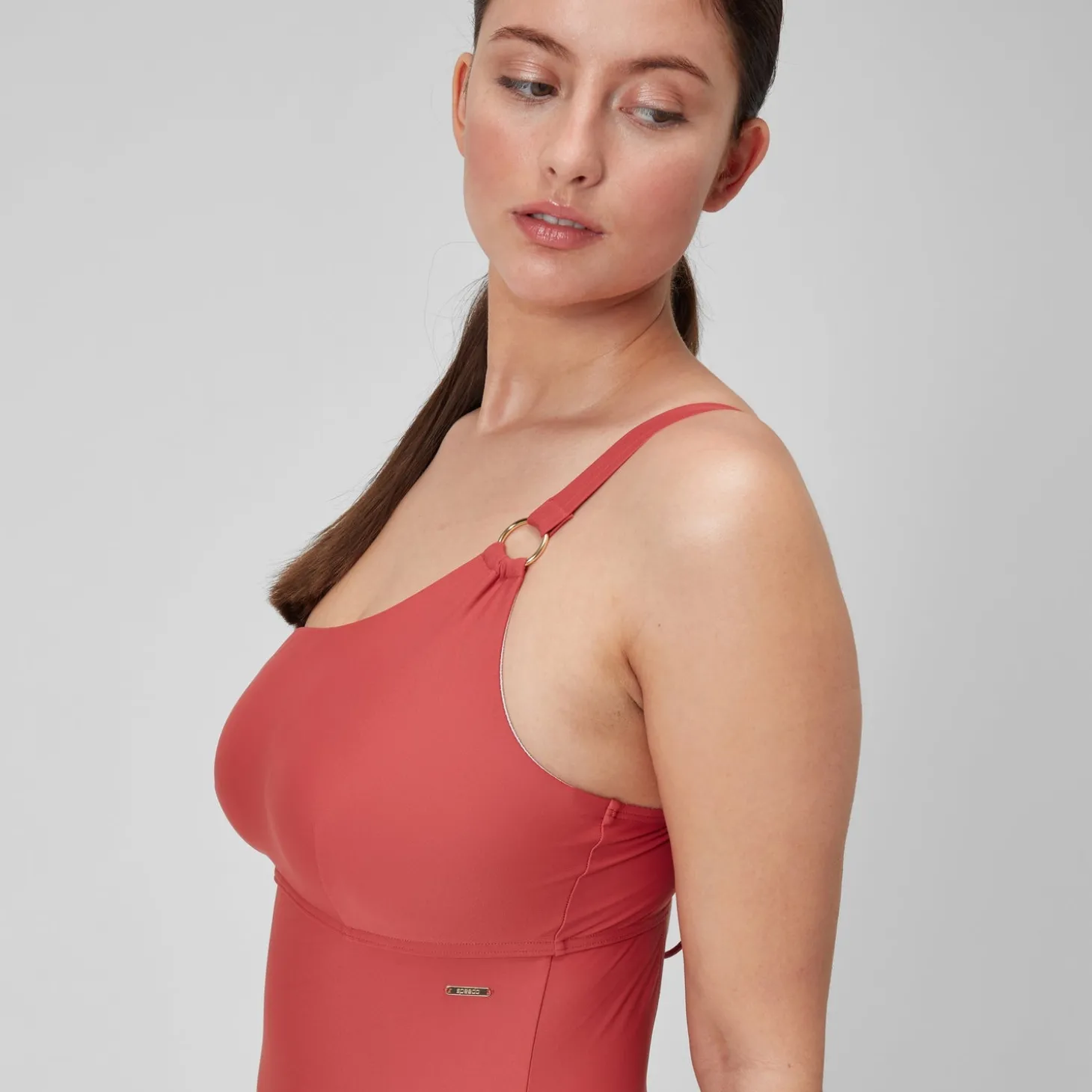 Maillot de bain 1 pièce Shaping asymétrique pour Femmes Poussière spatiale