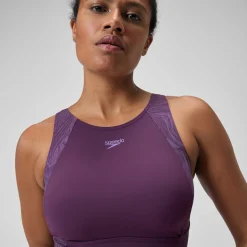 Maillot de bain 1 pièce Shaping LapisNite pour Femmes Prune dandy